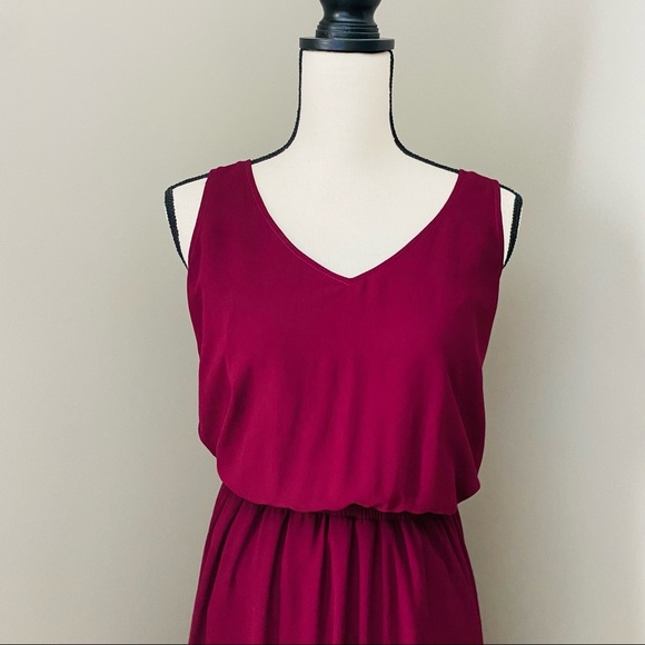 Show Me Your Mumu Kendall Maxi Dress Maroon Sz Small - Picture 12 of 14